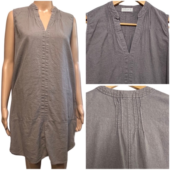 JUST LIVING Linen Rayon Dress Medium - Picture 1 of 9